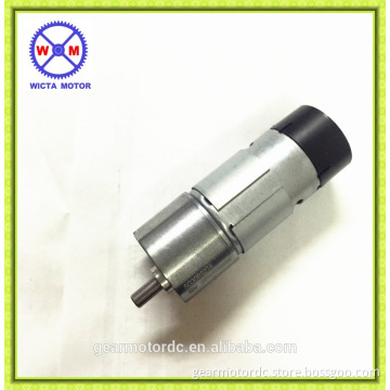 High torque Reversible 6mm shaft 12V electric gear motor with encoder
